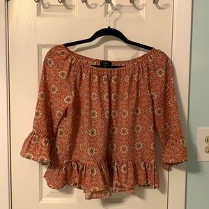 Sanctuary Ruffle bottom Top.